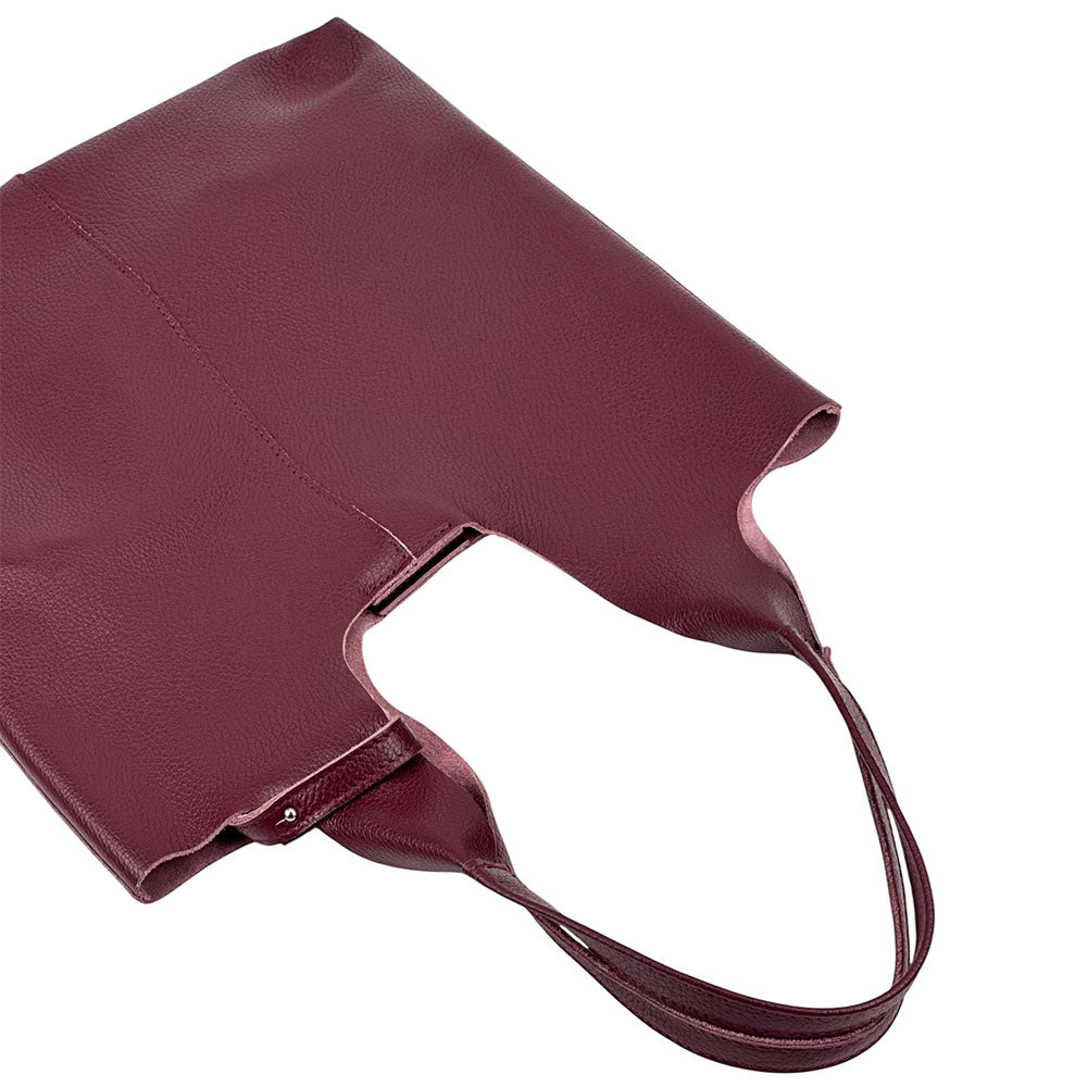 Claudia Soft Italian Cow Leather Tote Bag - Made In Italy