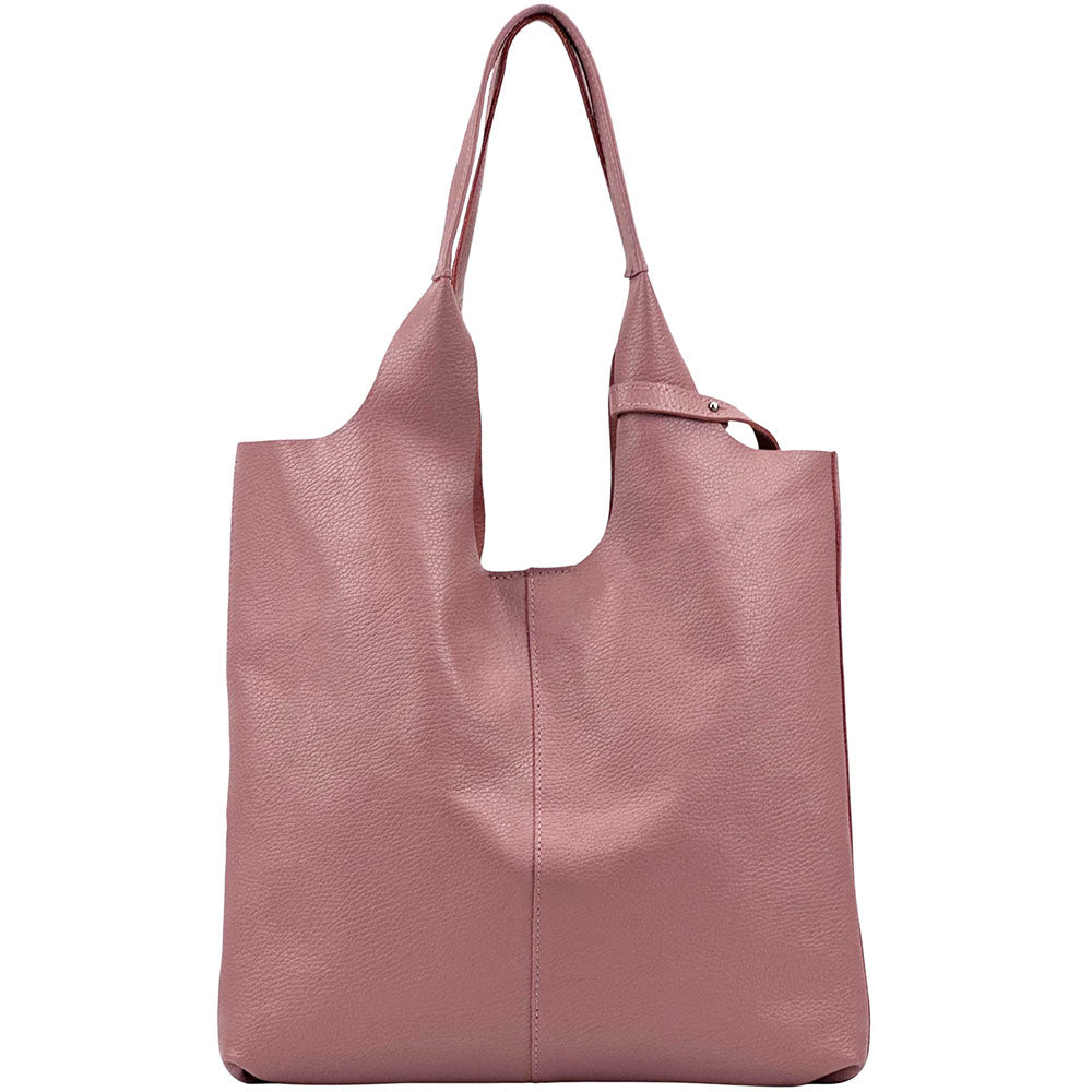 Claudia Soft Italian Cow Leather Tote Bag - Made In Italy