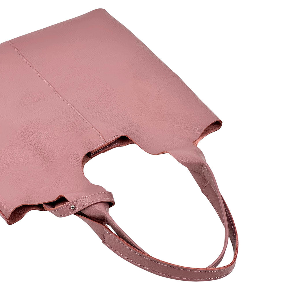 Claudia Soft Italian Cow Leather Tote Bag - Made In Italy