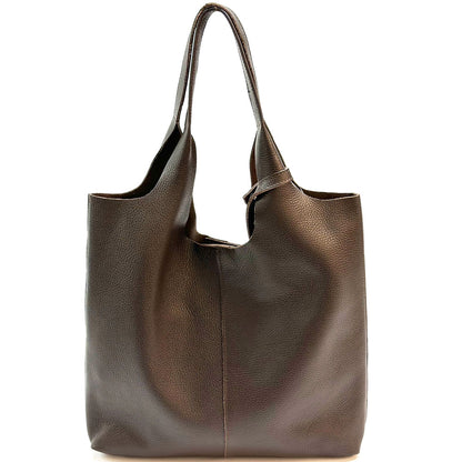 Claudia Soft Italian Cow Leather Tote Bag - Made In Italy