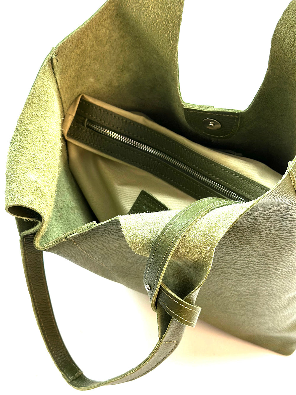 Claudia Soft Italian Cow Leather Tote Bag - Made In Italy