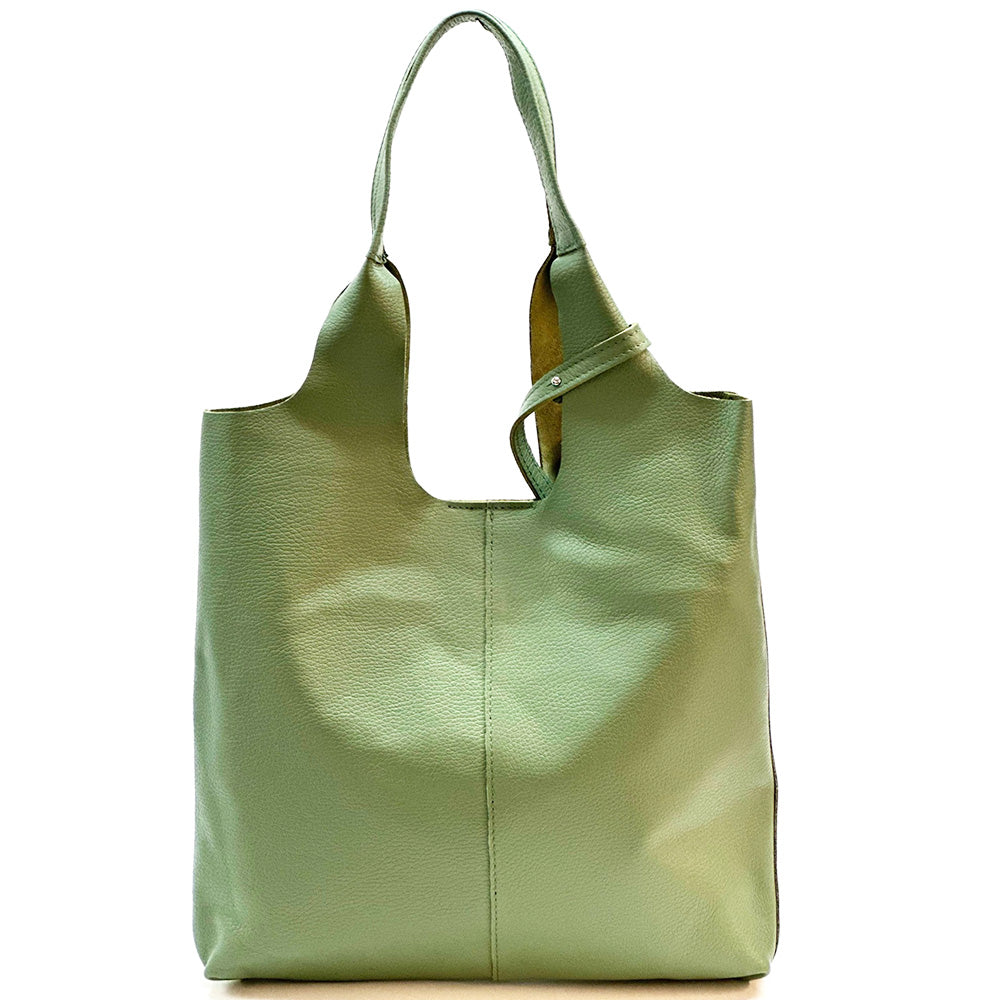 Claudia Soft Italian Cow Leather Tote Bag - Made In Italy