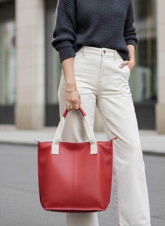 Zelina Italian Genuine Leather Tote Bag - Made In Italy
