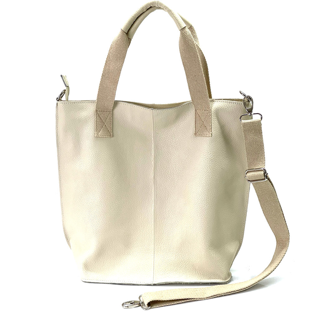 Zelina Italian Genuine Leather Tote Bag - Made In Italy