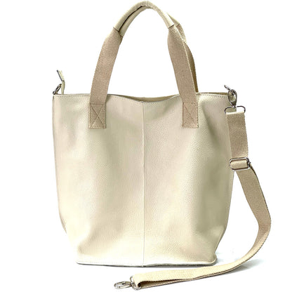 Zelina Italian Genuine Leather Tote Bag - Made In Italy
