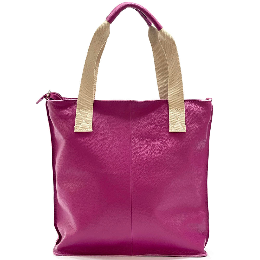 Zelina Italian Genuine Leather Tote Bag - Made In Italy