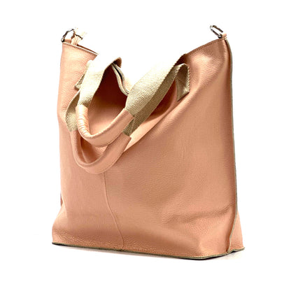 Zelina Italian Genuine Leather Tote Bag - Made In Italy
