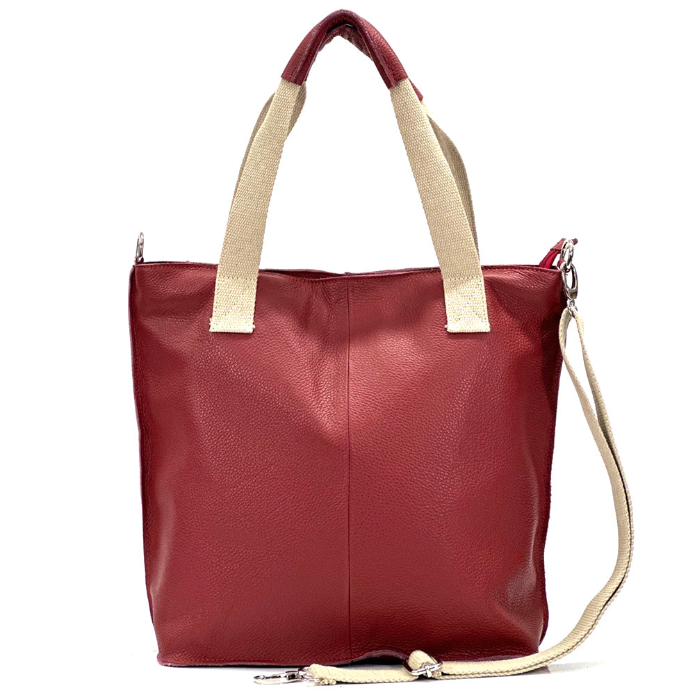 Zelina Italian Genuine Leather Tote Bag - Made In Italy