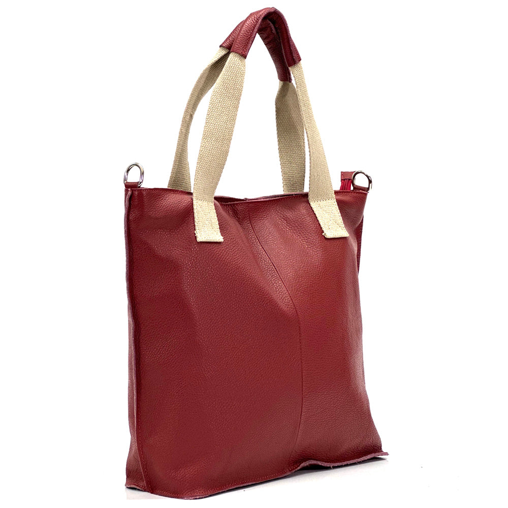 Zelina Italian Genuine Leather Tote Bag - Made In Italy