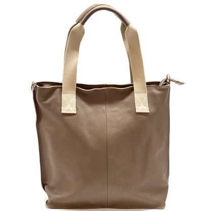 Zelina Italian Genuine Leather Tote Bag - Made In Italy