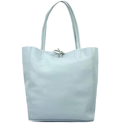 Babila Italian Genuine Leather Tote Bag - Made In Italy
