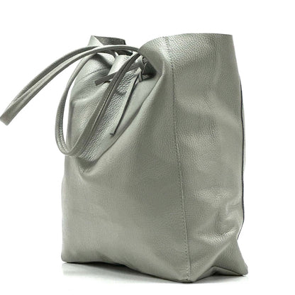 Babila Italian Genuine Leather Tote Bag - Made In Italy
