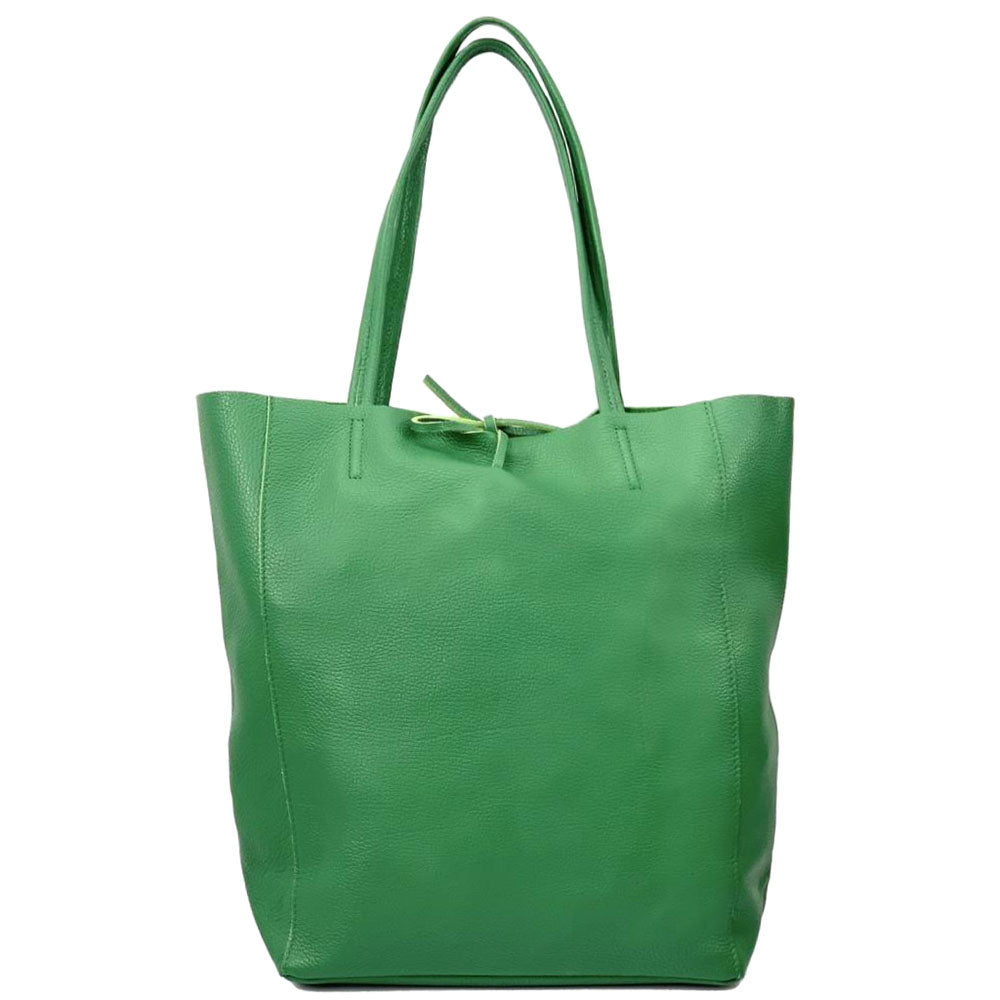 Babila Italian Genuine Leather Tote Bag - Made In Italy