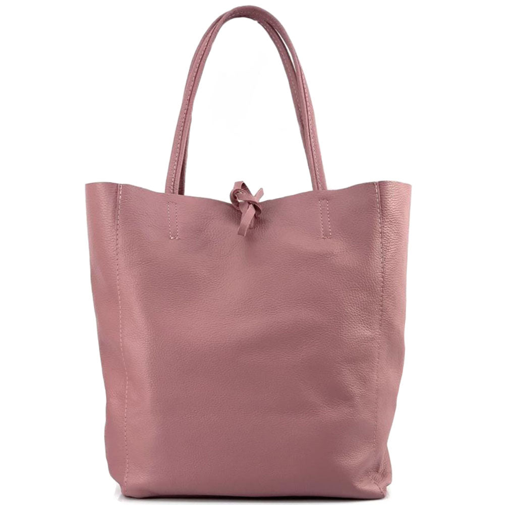 Babila Italian Genuine Leather Tote Bag - Made In Italy