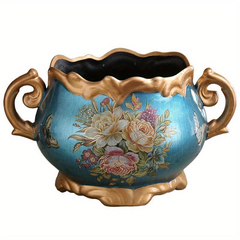 European-style retro ceramic vase, luxurious home living room coffee table TV cabinet vase