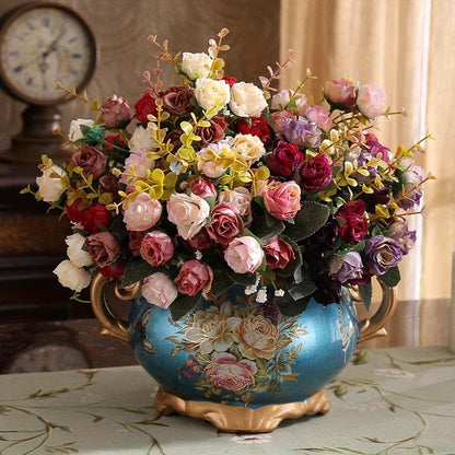 European-style retro ceramic vase, luxurious home living room coffee table TV cabinet vase