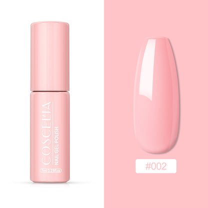 Macaron Color Round Tube Series Nail Polish Glue Nail Art Net Red Popular Color