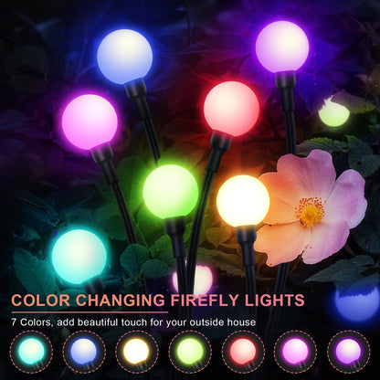 6-Pack 48 LED Solar Garden Lights, Solar Swaying Light