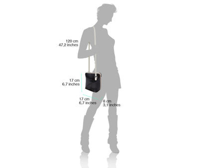 Dalida leather cross-body bag - Made In Italy