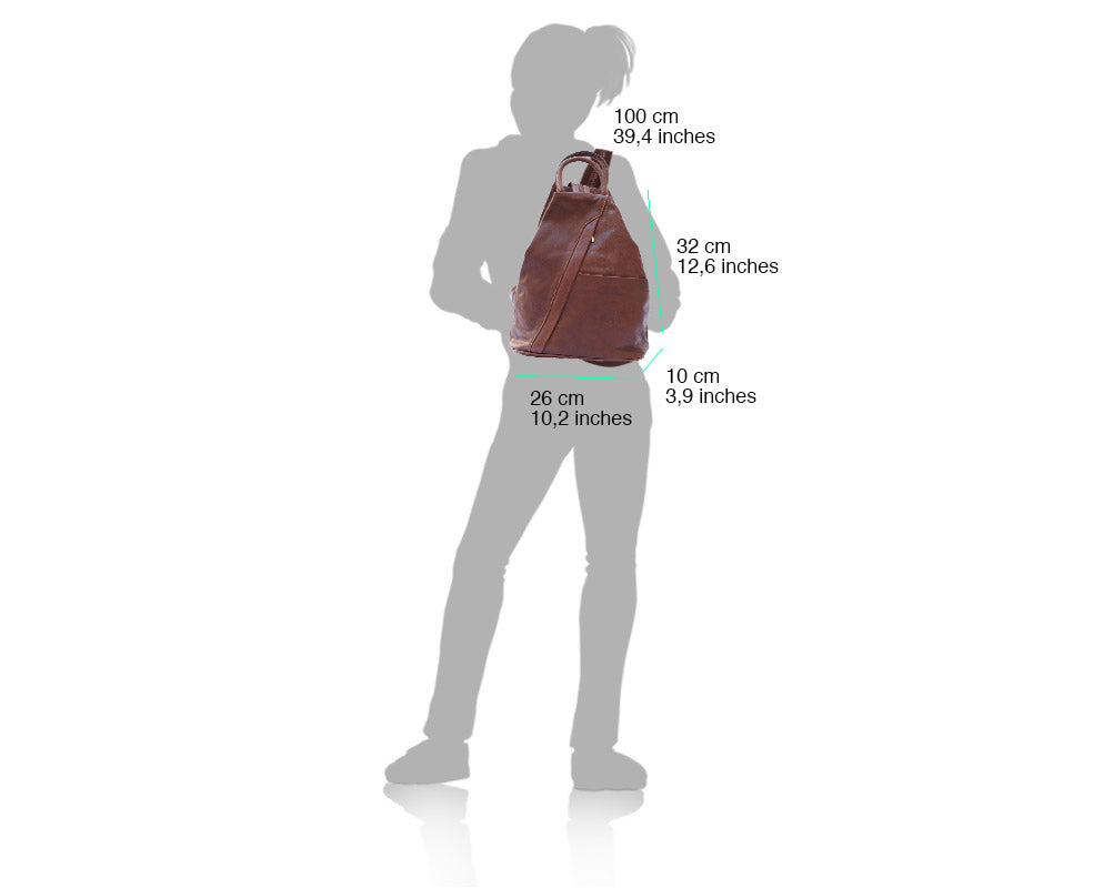 Vanna Leather Backpack - Made In Italy