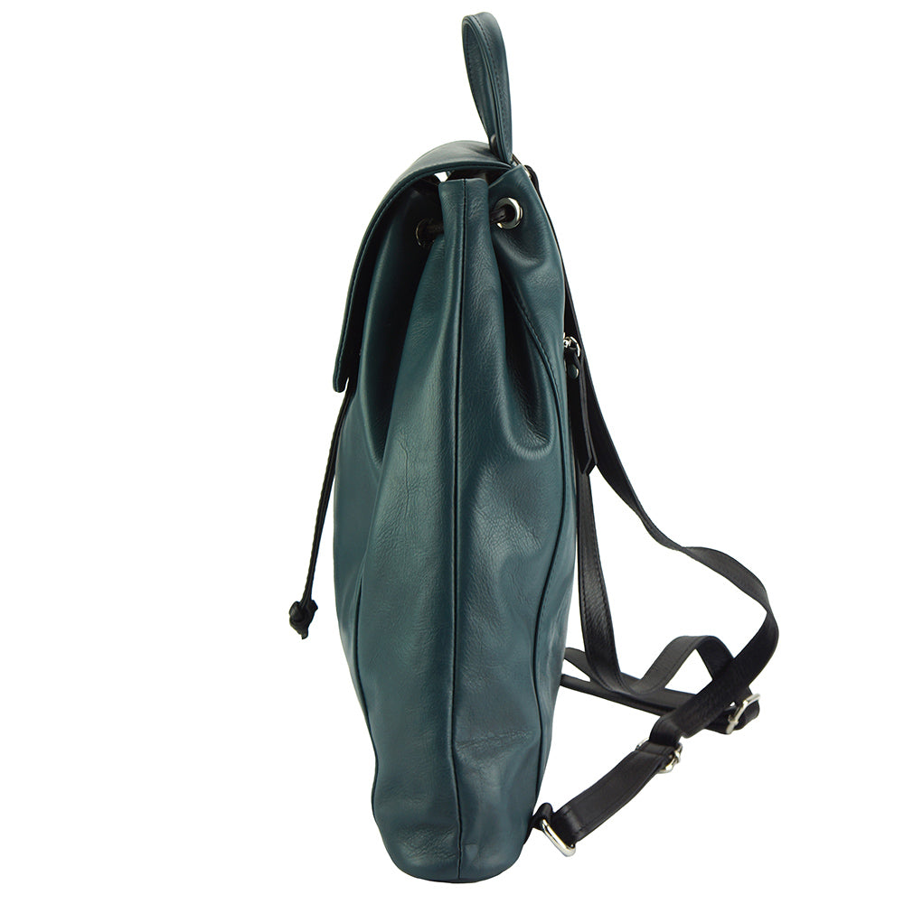 Ginevra leather Backpack - Made In Italy