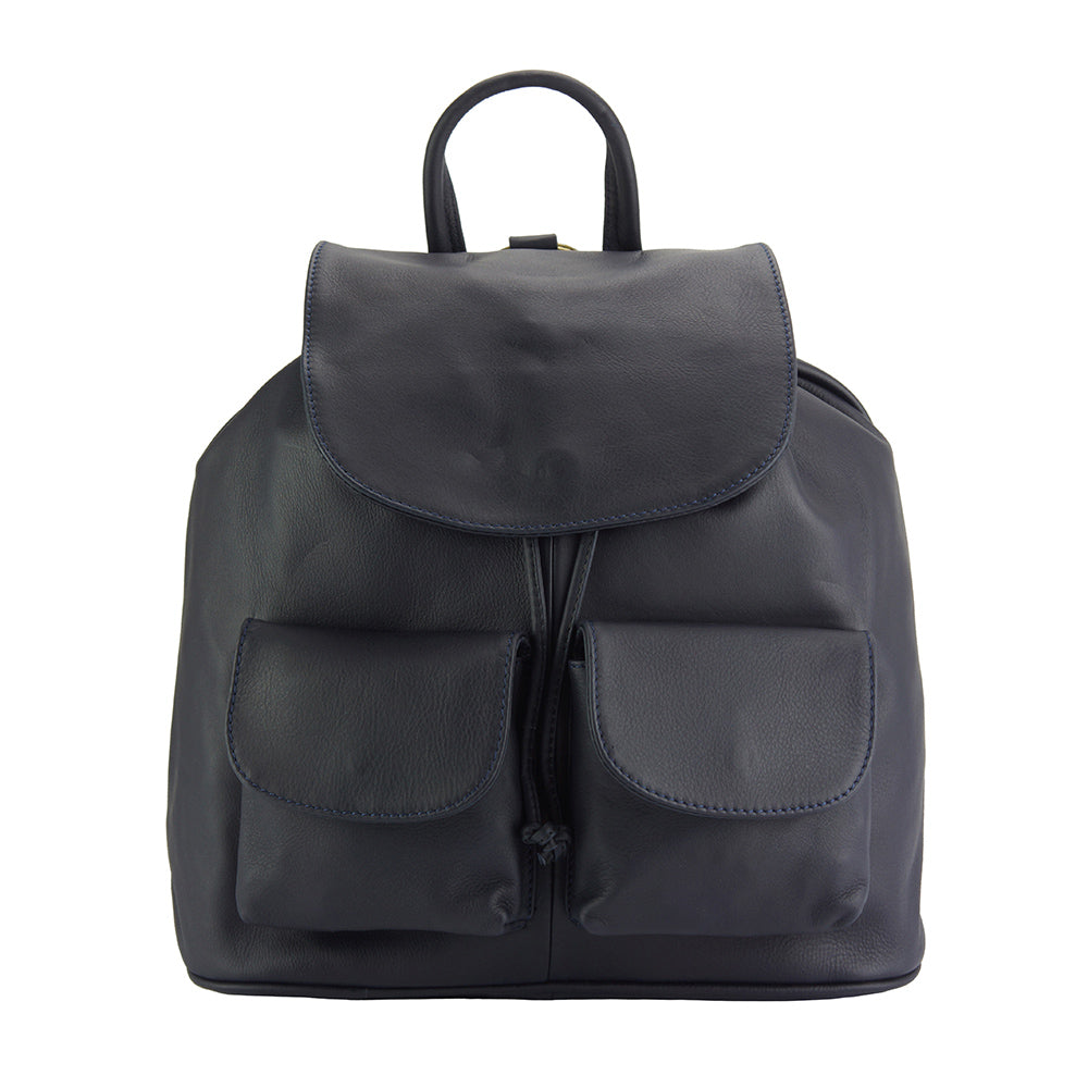 Irene leather Backpack - Made In Italy