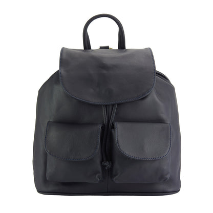 Irene leather Backpack - Made In Italy