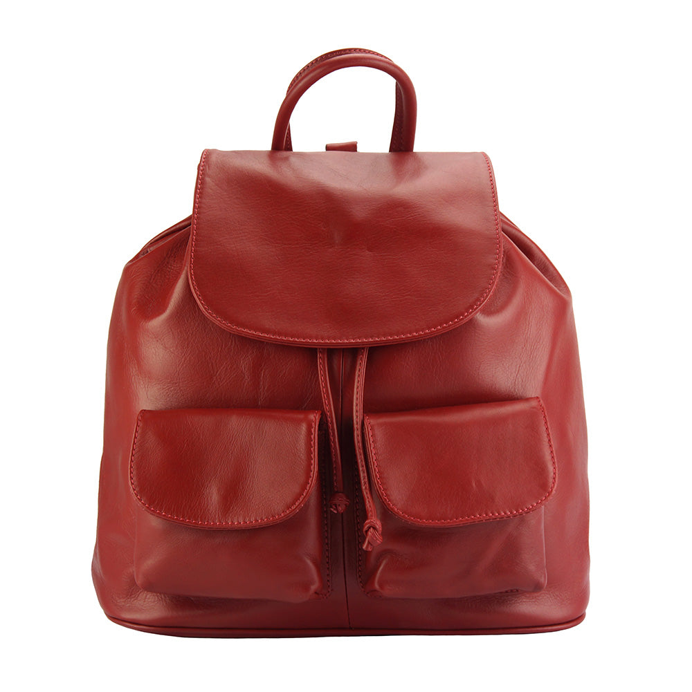 Irene leather Backpack - Made In Italy