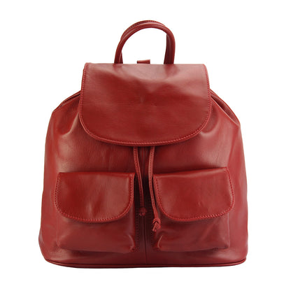 Irene leather Backpack - Made In Italy