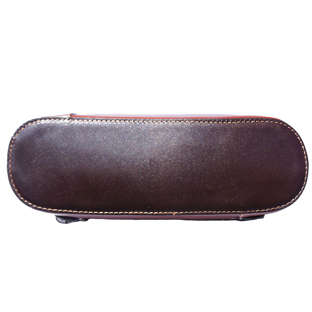 Cloe Leather Convertible Shoulder Bag and Backpack - Made In Italy
