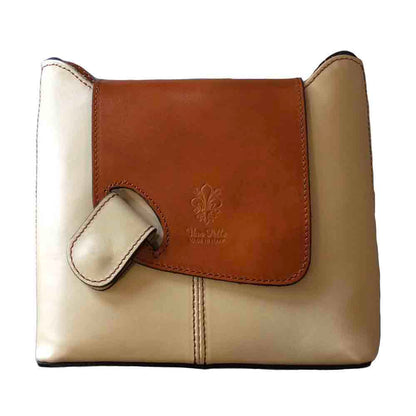 Marta Leather Shoulder Bag - Made In Italy