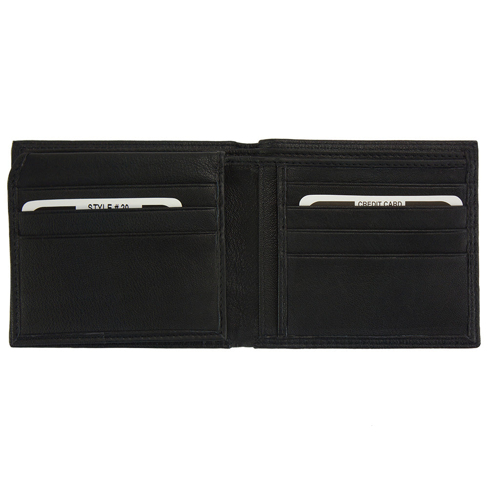 Ezio GM leather wallet - Made In Italy