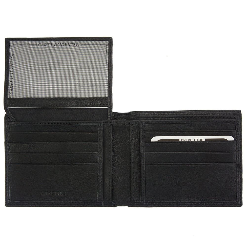 Ezio GM leather wallet - Made In Italy
