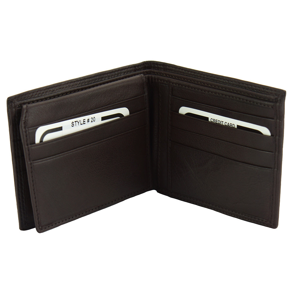 Ezio GM leather wallet - Made In Italy