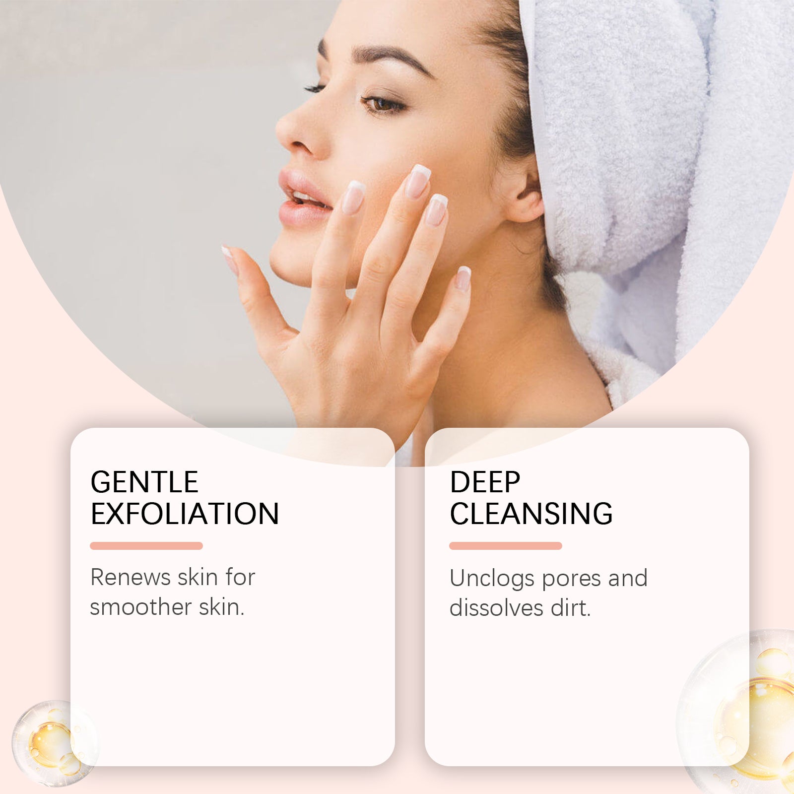 Hoygi The Facial Exfoliating Gel, Refreshing And Gentle Cleansing Facial Skin Delicate Moisturizing Oil Control Skin Care