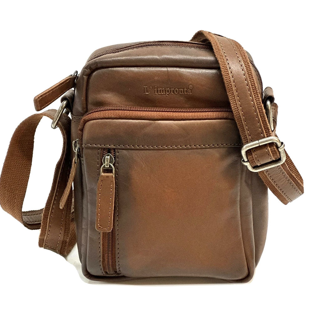 Leandro Men’s Cow Leather Travel Organizer Bag - Made In Italy