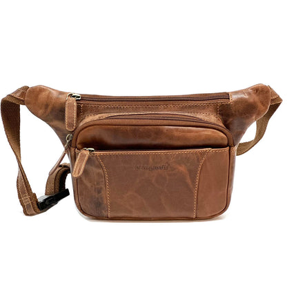 Vivaldo Cow Leather Waist Bag - Made In Italy