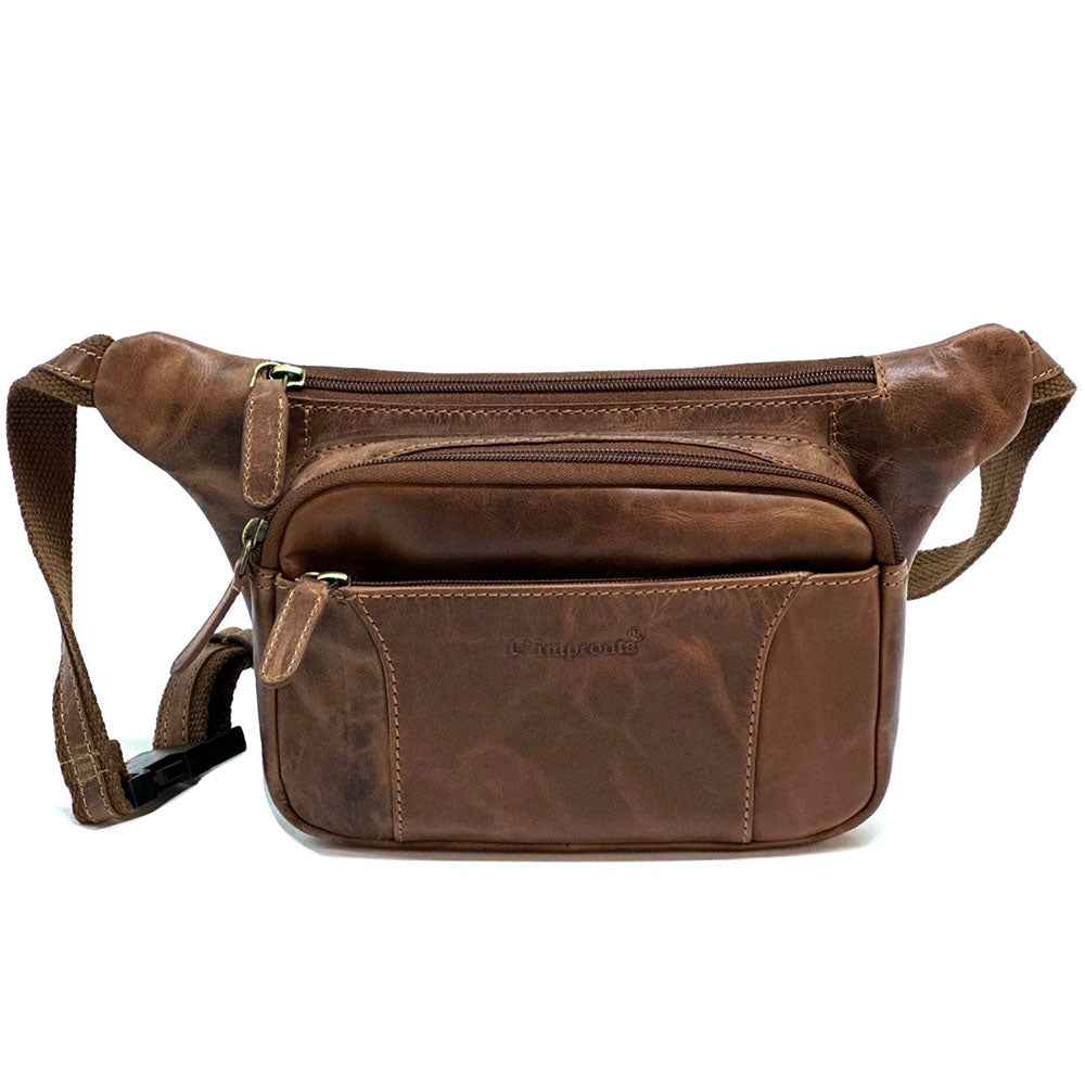 Vivaldo Cow Leather Waist Bag - Made In Italy