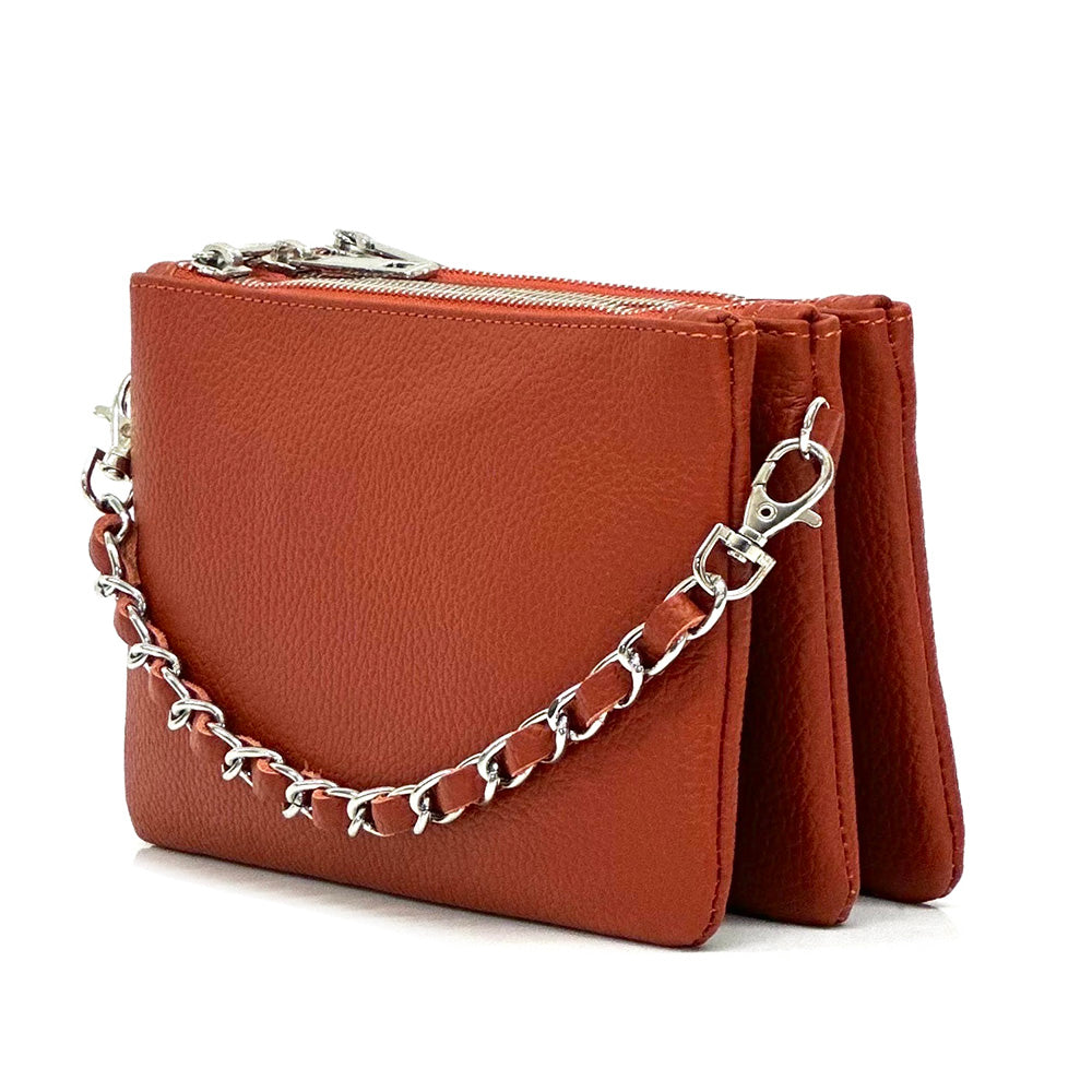 Fernanda Leather Clutch - made in Italy