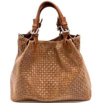 Debora IN Leather Shoulder Bag - Made In Italy