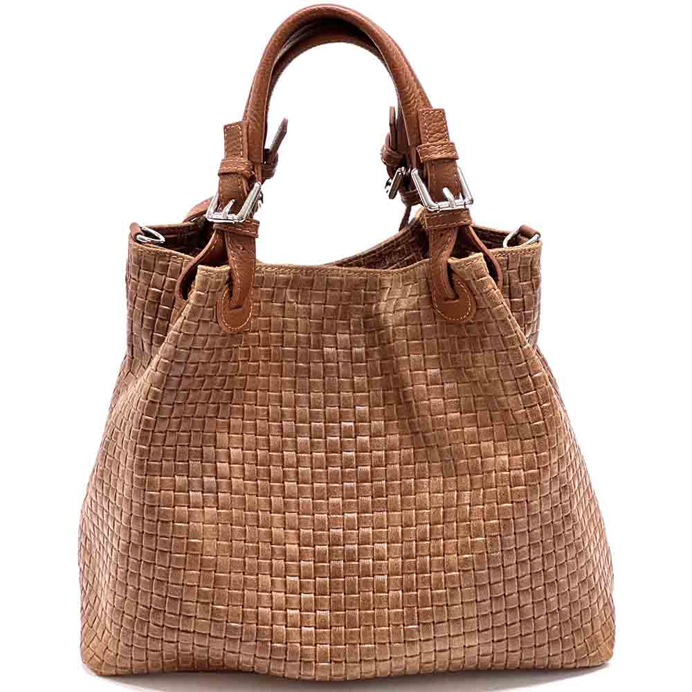Debora IN Leather Shoulder Bag - Made In Italy