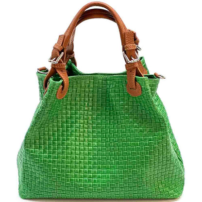 Debora IN Leather Shoulder Bag - Made In Italy