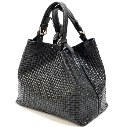 Debora IN Leather Shoulder Bag - Made In Italy