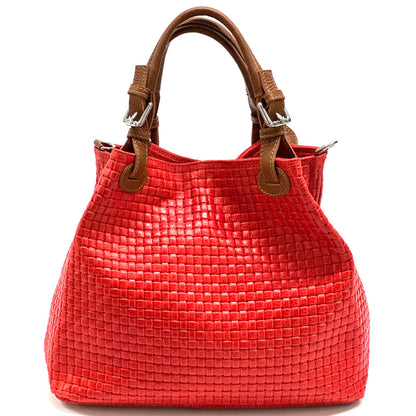 Debora IN Leather Shoulder Bag - Made In Italy