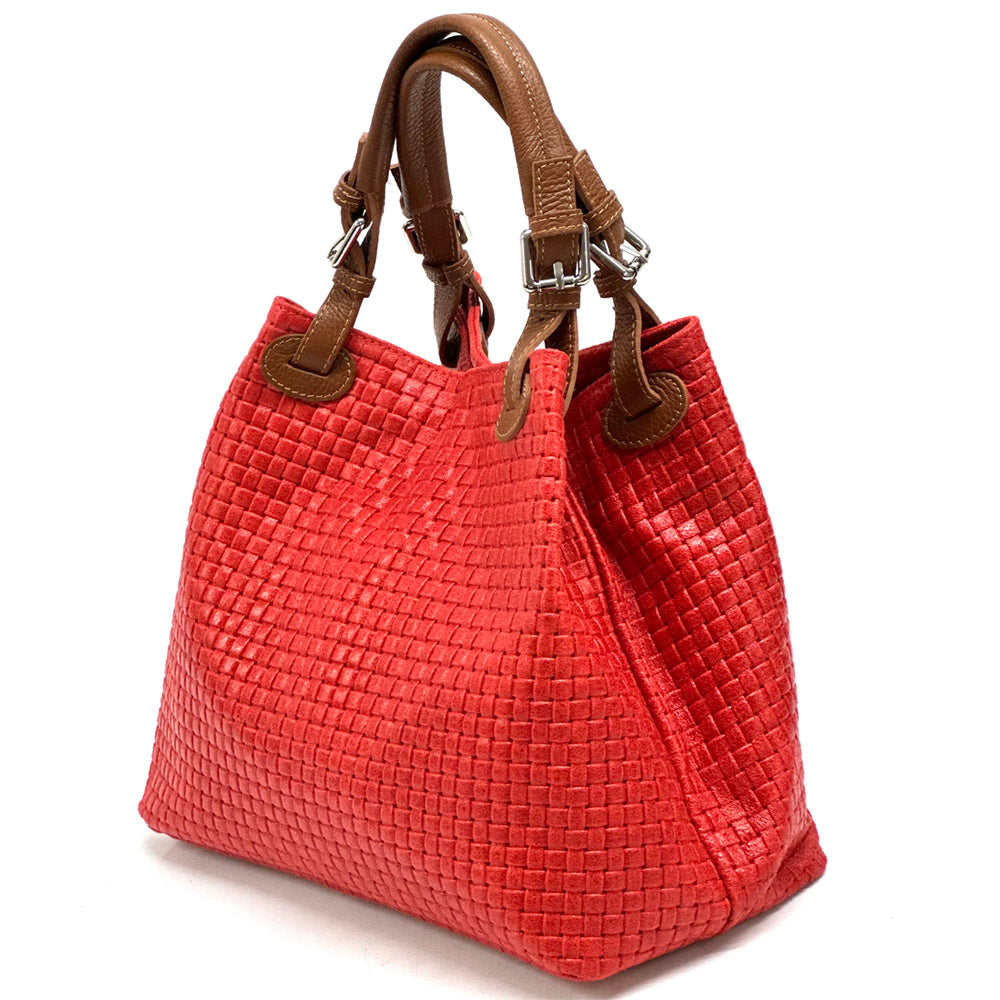 Debora IN Leather Shoulder Bag - Made In Italy