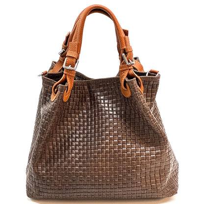 Debora IN Leather Shoulder Bag - Made In Italy