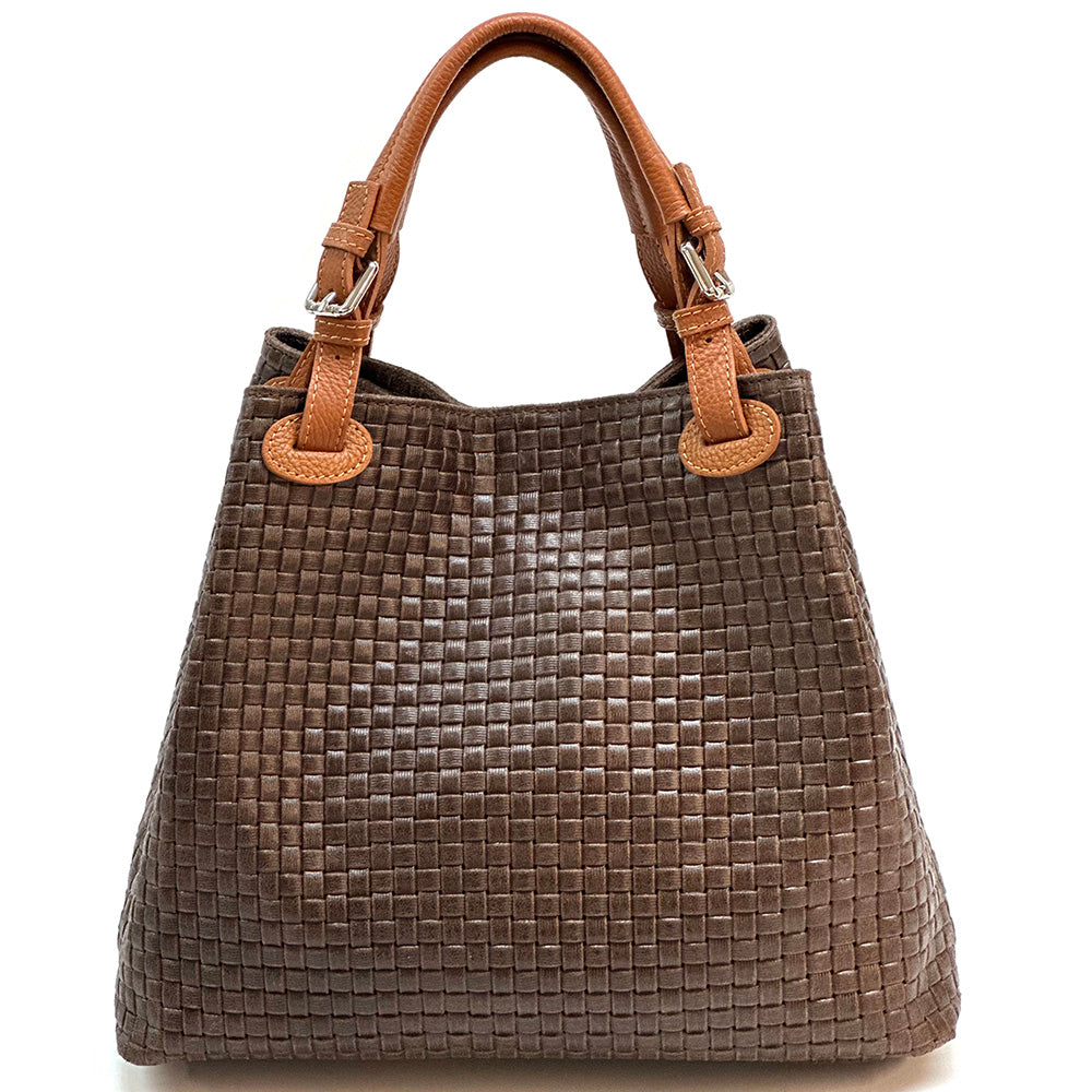 Debora IN Leather Shoulder Bag - Made In Italy