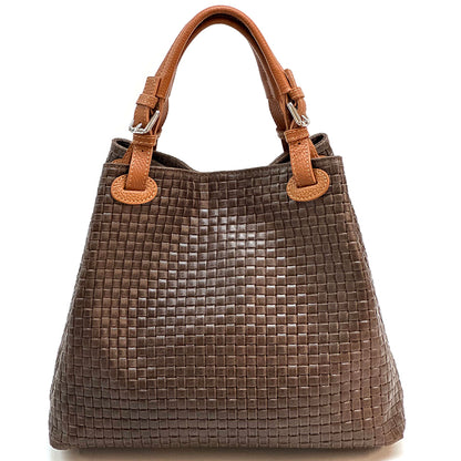 Debora IN Leather Shoulder Bag - Made In Italy