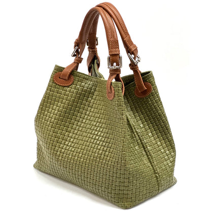 Debora IN Leather Shoulder Bag - Made In Italy