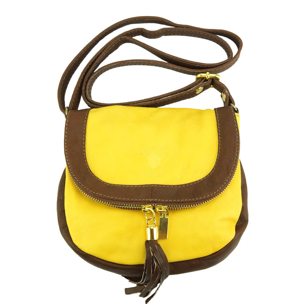 Tarsilla leather shoulder bag - Made In Italy